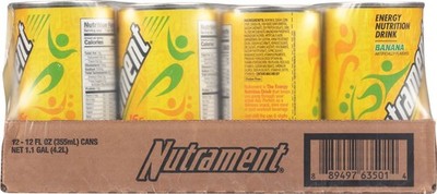 Nutrament Banana Protein Shake 12 Bottles 12 fl oz Each