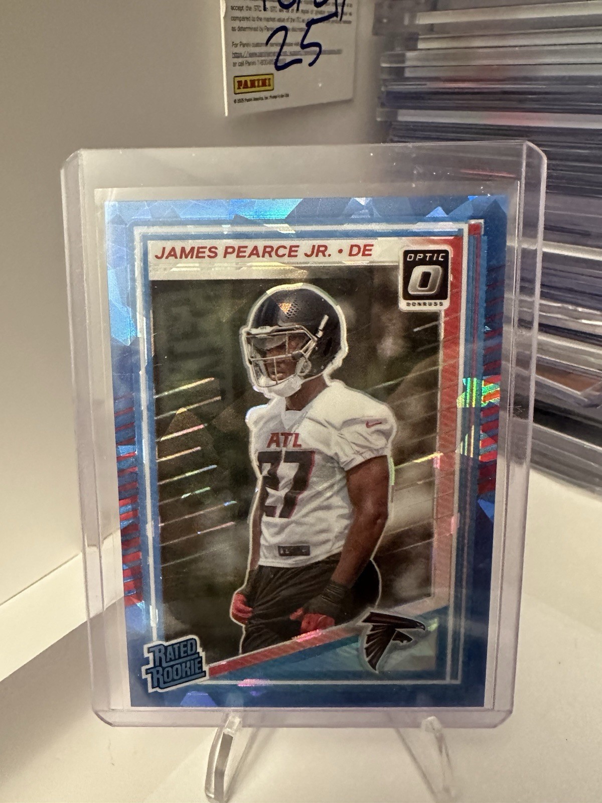2025 Optic James Pearce Jr Blue Cracked Ice 5/15 #240