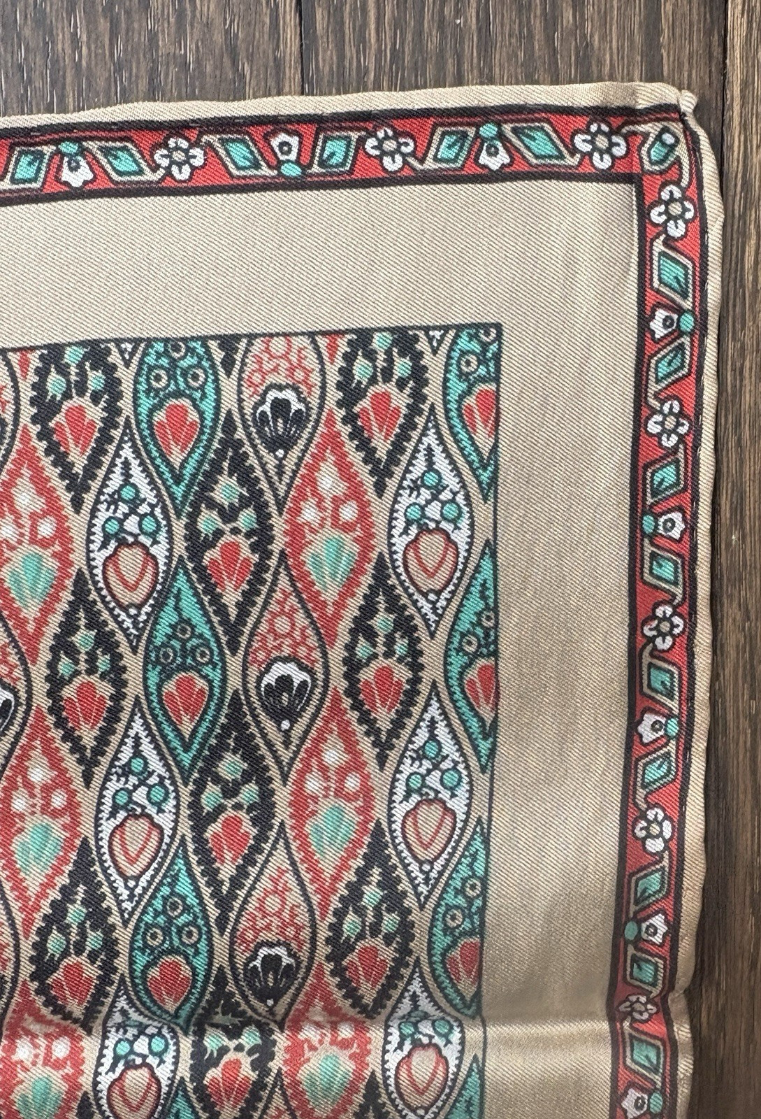 Echo Square Scarf Repeat Geometric Teardrop Patte… - image 6