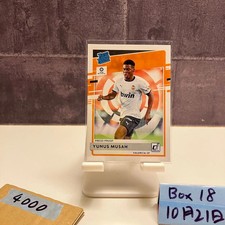 2020-21 Panini Donruss Yunus Musah 44/99 Valencia CF Rated RC Rookie Card. rookie card picture