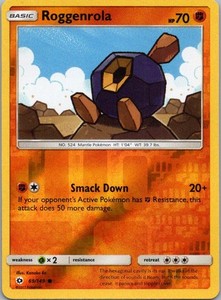 Roggenrola 69/149 Reverse Holo SM Base Set