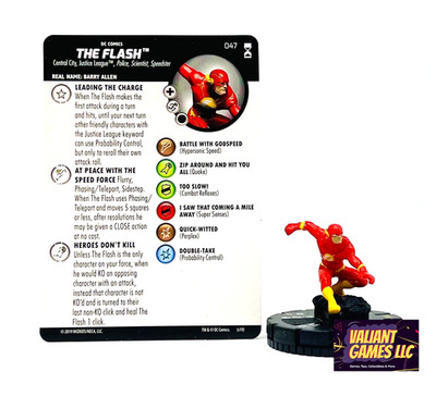 DC Heroclix The Flash #047 w/ Card DC Rebirth Set
