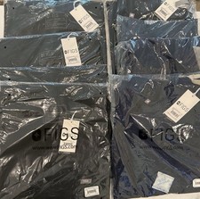 5 Pack of Figs Mens Leon Scrub Top XL Black Short Sleeve V Neck NWT Retails $210