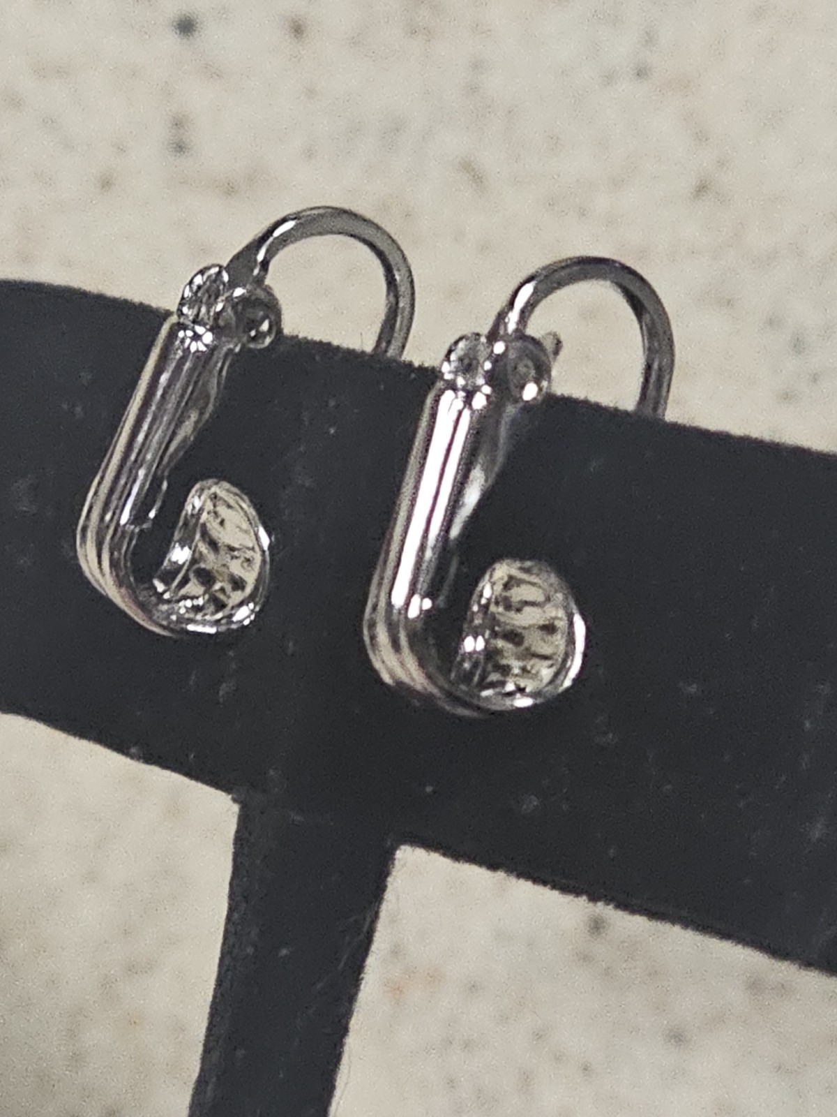 Sterling Silver Clip On Simulated Ruby Earrings - image 10