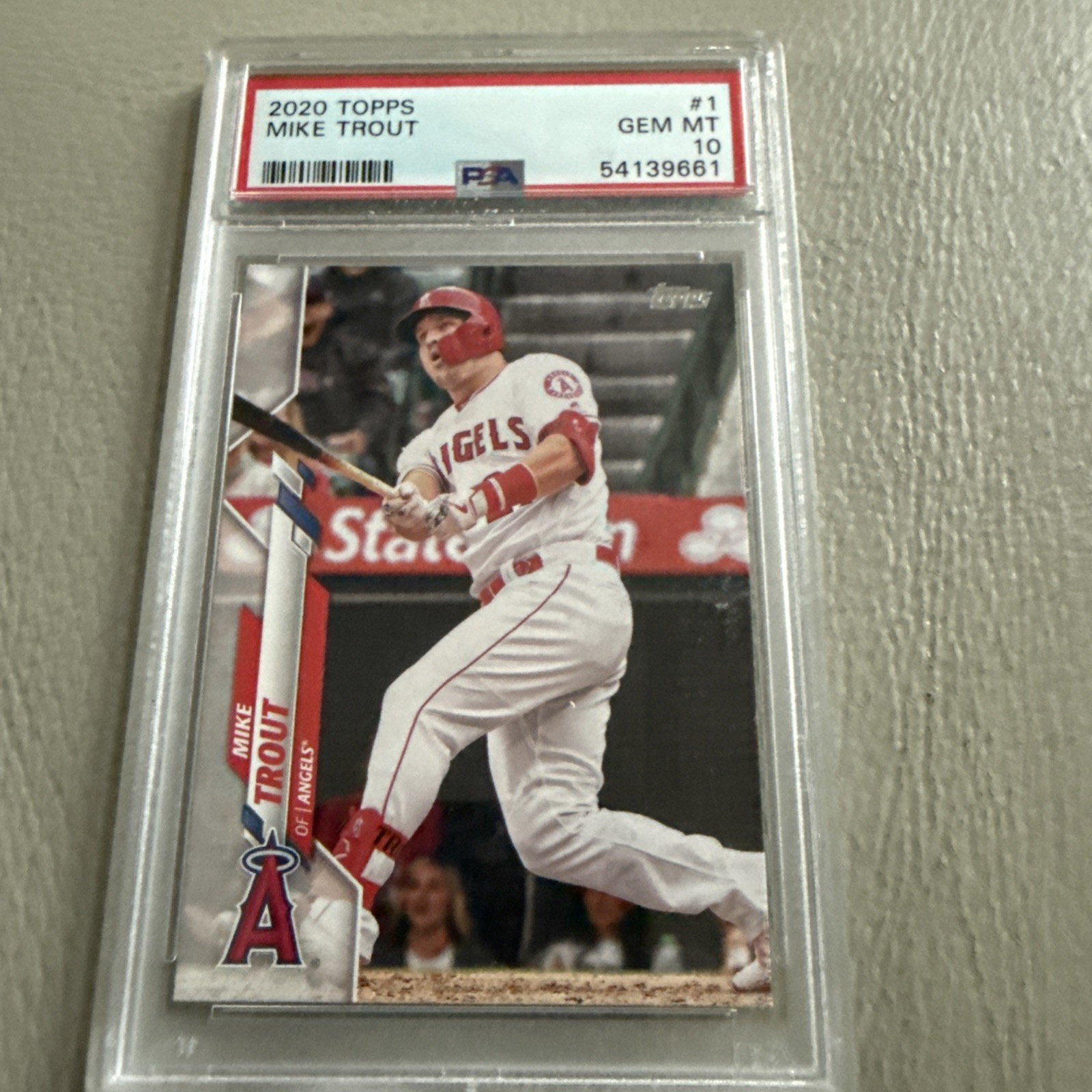 2020 Topps Chrome - Mike Trout #1 PSA 10 White