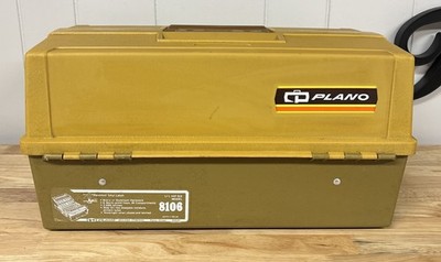 Vintage Plano Model 8106 6-Tray 36 Slot Fishing Tackle Box Li'l Hip Six