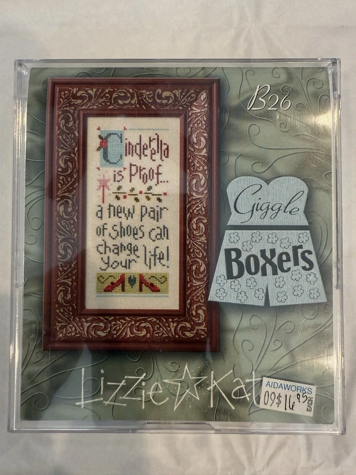 Lizzie Kate CINDERELLA IS PROOF (B26) Cross Stitch Kit with Fabric + Beads - Image 3 of 4