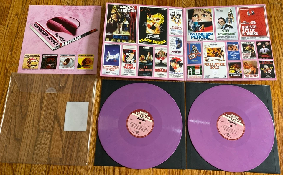 Ennio Morricone - Themes PASSION Pink & Purple Vinyl Limited 1102/3000 2xLP - Image 4 of 4