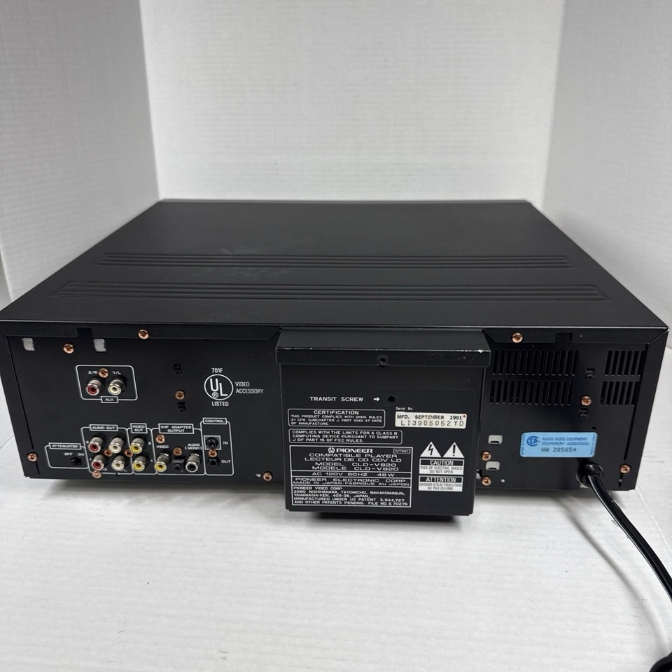 Lecteur Karaoké Vintage Mitsubishi M-V6027 (CD, CDV, LD LaserDisc) Testé Et Fonctionnel