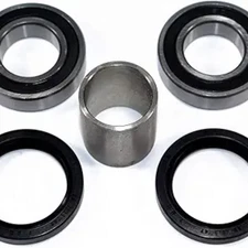 Compatible with Front Axle/Suspension/Knuckle Wheel Bearings, Seals, & Spacer/Co