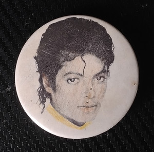Music Musician Pinback Button Badge - Round Music Artist Portrait Design