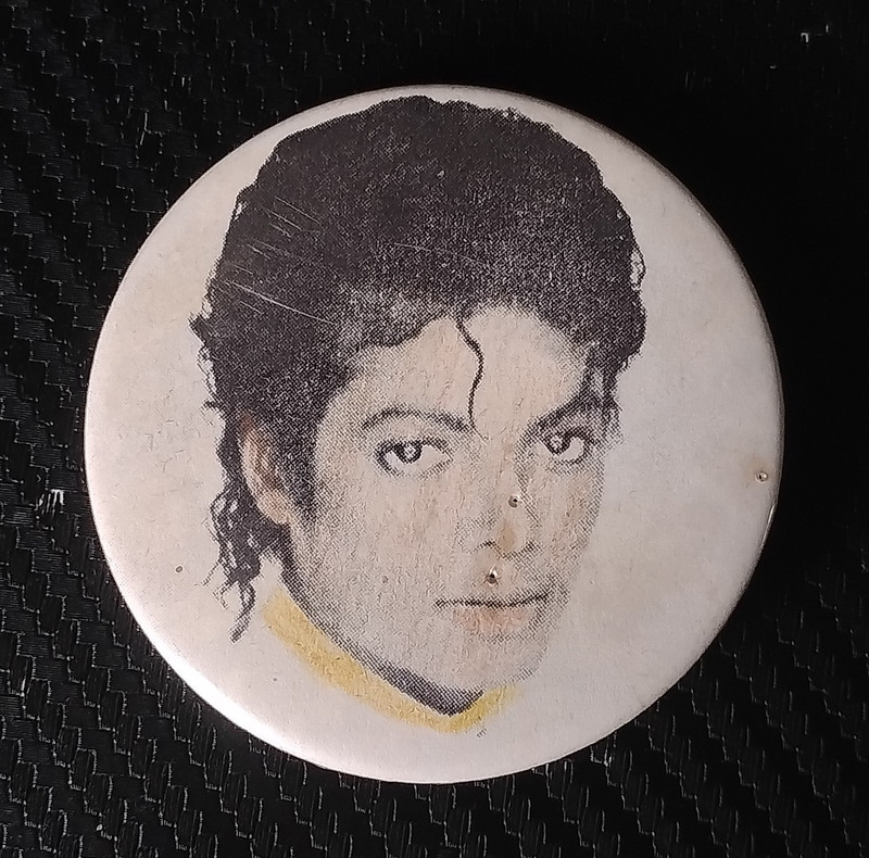 Music Musician Pinback Button Badge - Round Music Artist Portrait Design