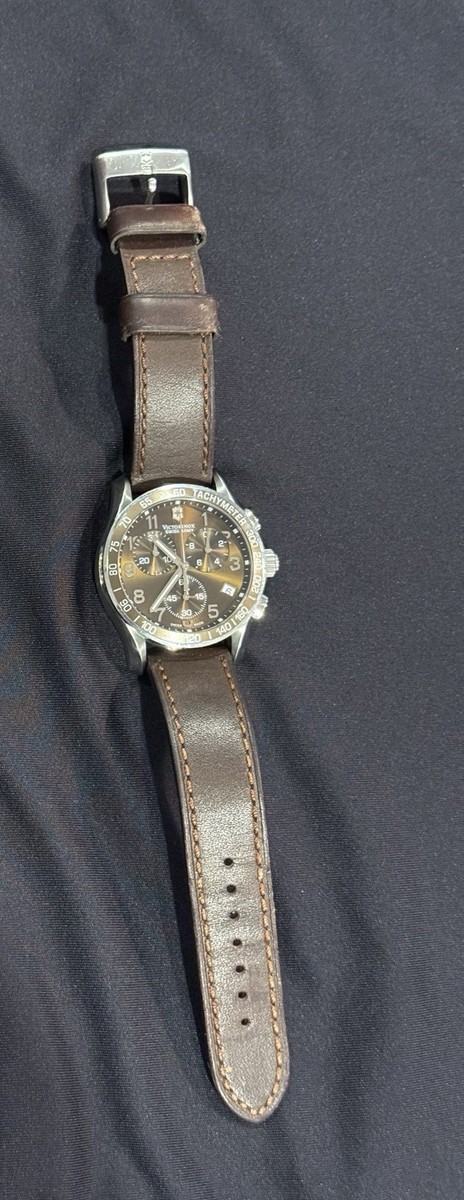 Victorinox Swiss Army Chrono Classic 241445-Brown Watch | eBay