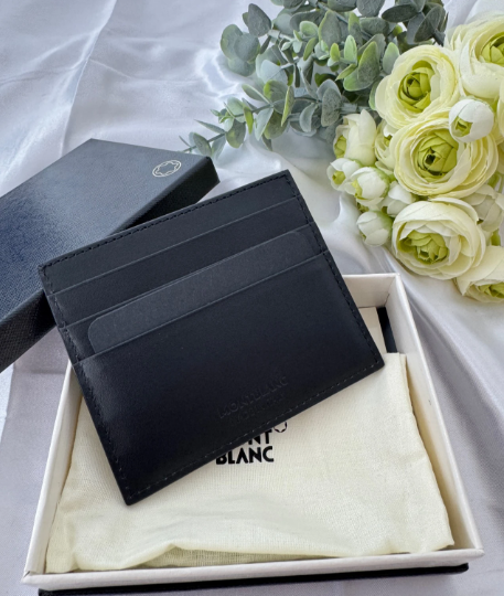 Montblanc Meisterstuck 6CC Black Leather Card Holder Full Box 2026