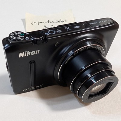 N.MINT Nikon COOLPIX S9500 Digital Camera Black 18.1MP 22x