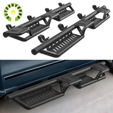 For 2020-2026 Jeep Gladiator JT 4-Door Two Stair Layout Running Board Side Steps