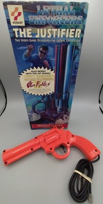 Lethal Enforcers. The Justifier Second Player Rare Variant Stand Up Box