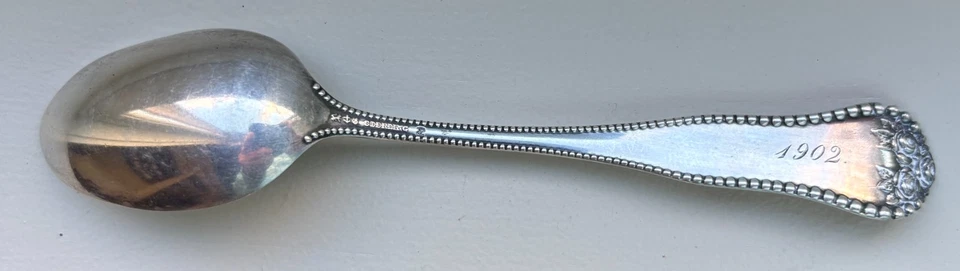 Cucharadita de plata esterlina Lancaster by Gorham 5 3/4" cubiertos reliquia antigua Foto 2 de 3