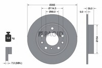 2X Pagid Bremsscheibe 56247NC FüR Mazda CX 30 DM DT ED Skyactiv Hybrid DM5W DM6W