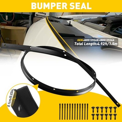 FOR 2018-2019 Dodge Challenger Front Hood Bumper Weatherstrip Seal And Rivets EV