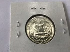 1962 d silver washington quarter. bU