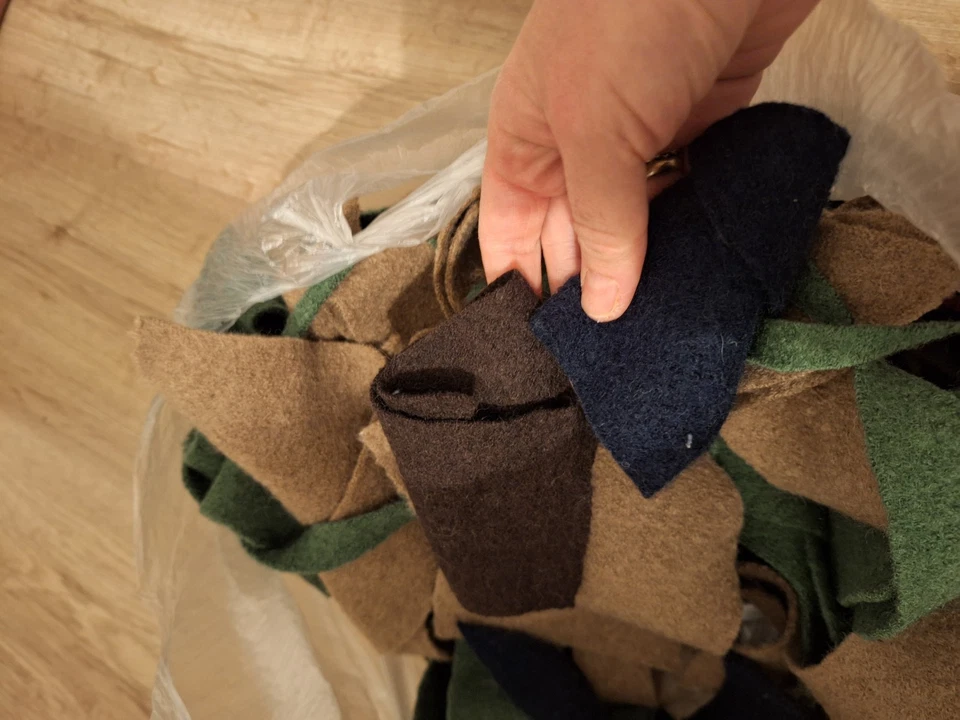 Reste Paket Walk Stoffe Walkoden Wollwalk 100% Wolle Stoff Stoffreste Nähen Diy - Bild 2 von 3