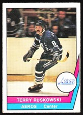 1977-78 O-Pee-Chee WHA Terry Ruskowski Houston Aeros #37