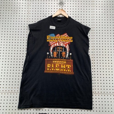Vintage Easyriders Freedom Fight T Shirt Mens 2XL Black Stedman Sleeveless USA
