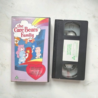 Care Bears Family VHS | Care-A-Lot's Birthday & Grumpy's Three Wishes | Virgin 