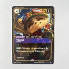 Teemo Scout Champion Unit 197/298 First Promo Riftbound English League of Legend — live eBay listing
