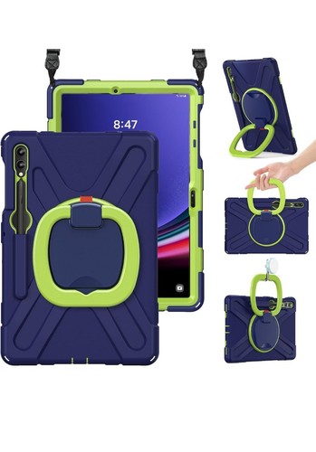 BRAECN Silicone Cover Case for Samsung Galaxy Tab S7 S7+ FE+ Tablet S Navy Green - 第 5/12 張圖片