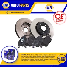 2x Vented Brake Discs and Pads fits JAGUAR XJ X350 3.0 Front 03 to 09 326mm Set