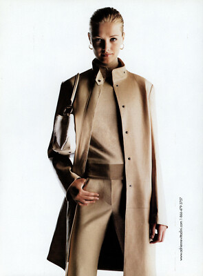 ADRIENNE VITTADINI magazine AD #022 SHARON VAN DER KNAAP 2002 2 PGS