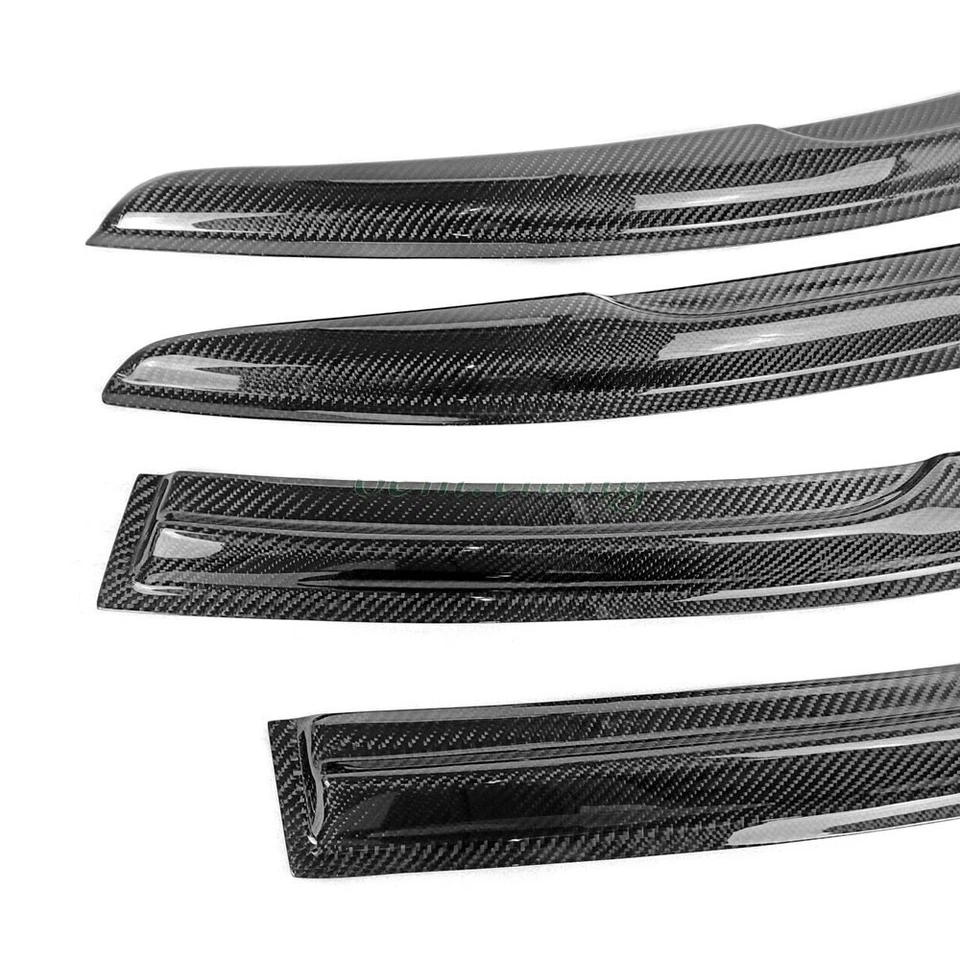 For Subaru WRX STI Exterior M Side Window Visor Sun Rain Guard Carbon Fiber 2021 Foto 2 de 4