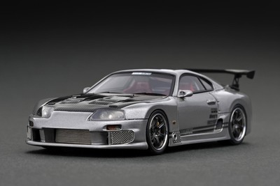 Ignition model IG2952 1/43 Top Geheimnis GT300 Supra JZA80 Silber Modellauto