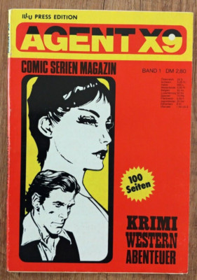 Agent X9 Band Nr. 1 - IlLLU Press Edition - Comic Serien Magazin Agent X9 - 1976