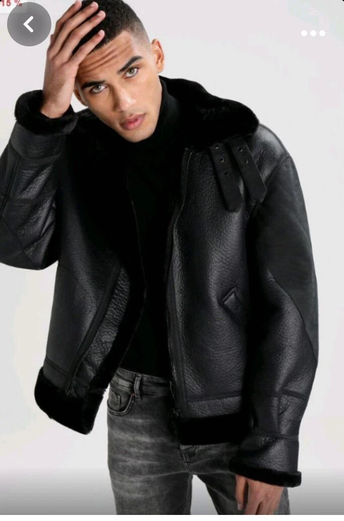 Black aviator cheap jacket missguided