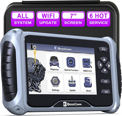 Car Code Reader BOSSCOMM IF745 OBD2 Scanner Diagnostic Tool for All Systems ABS