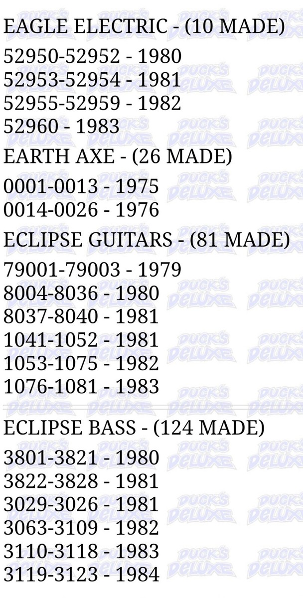 VERY RARE 1981 Moonstone Eclipse Guitar | eBay