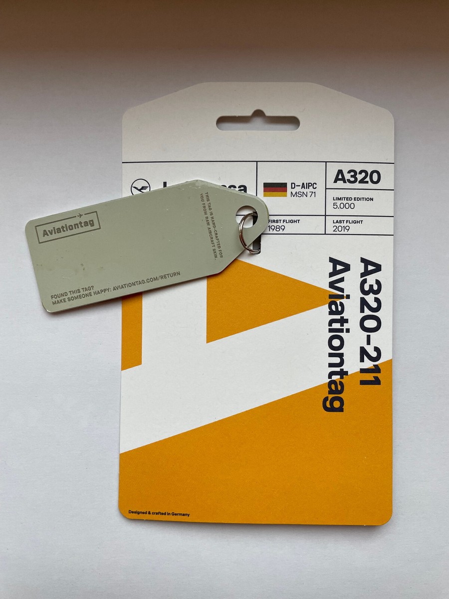 Lufthansa aviationtag A320 コンビ色 Lufthansa Airbus A320 - D-AIPB Blau kaufen – Aviationtag