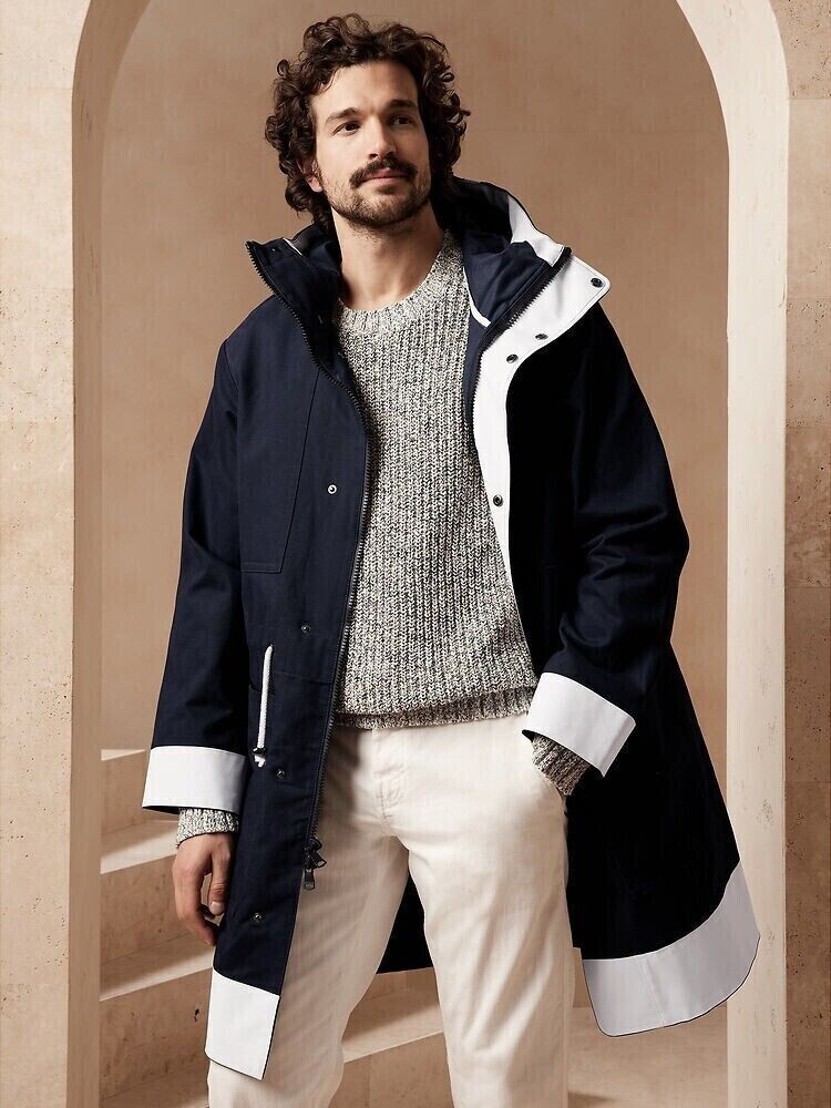 Banana Republic Mens BR Archives Oversized Parka Jacket Coat Banana Republic Mens BR Archives Oversized Parka Jacket Coat