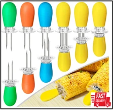 12 Pcs/6 Pairs Corn Holders Stainless Steel Corn Cob Holders Corn on the Cob Sk