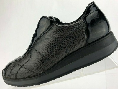 rieker black patent shoes