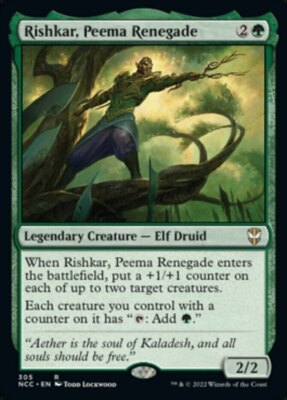 x1 Rishkar, Peema Renegade R MTG Commander Streets of New Capenna M/NM, English