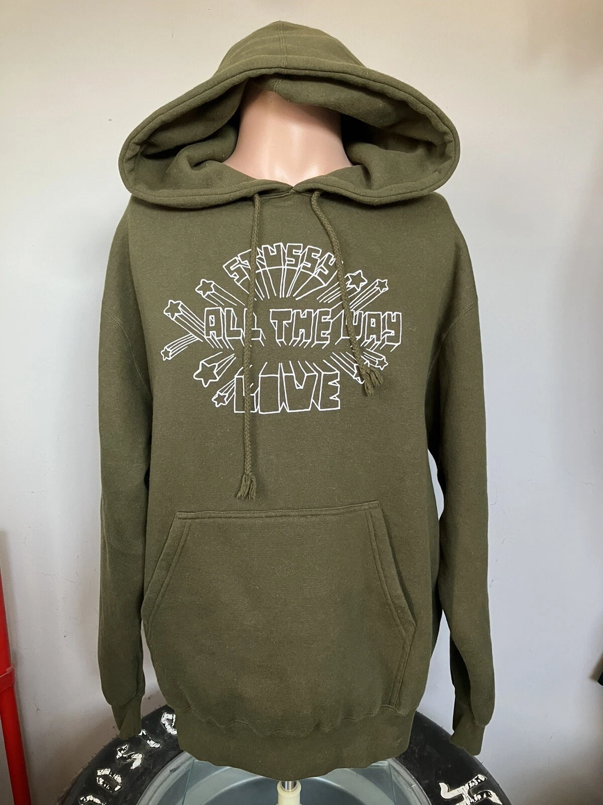Sweat shirt à capuche Stussy All The Way Live M USA Supreme