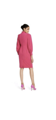 sergio hudson pink dress Sergio Hudson Fuchsia Silk Spaghetti Strap Mini Slip Dress Party Size 4