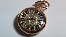 Choisi gold pendant watch, 17 jewels incabloc 9.9grams. pre-owned, vintage, 3 ro
