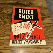 Ruter Knekt Detektivmagasinet 12, Swedish Detective magazine 1939