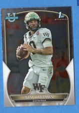 2022 Bowman University Football Sam Hartman 1st Bowman Chrome