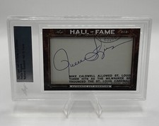 Rollie Fingers 2021 Leaf Hall Of Fame Cut Edition Authentic Cut Signature